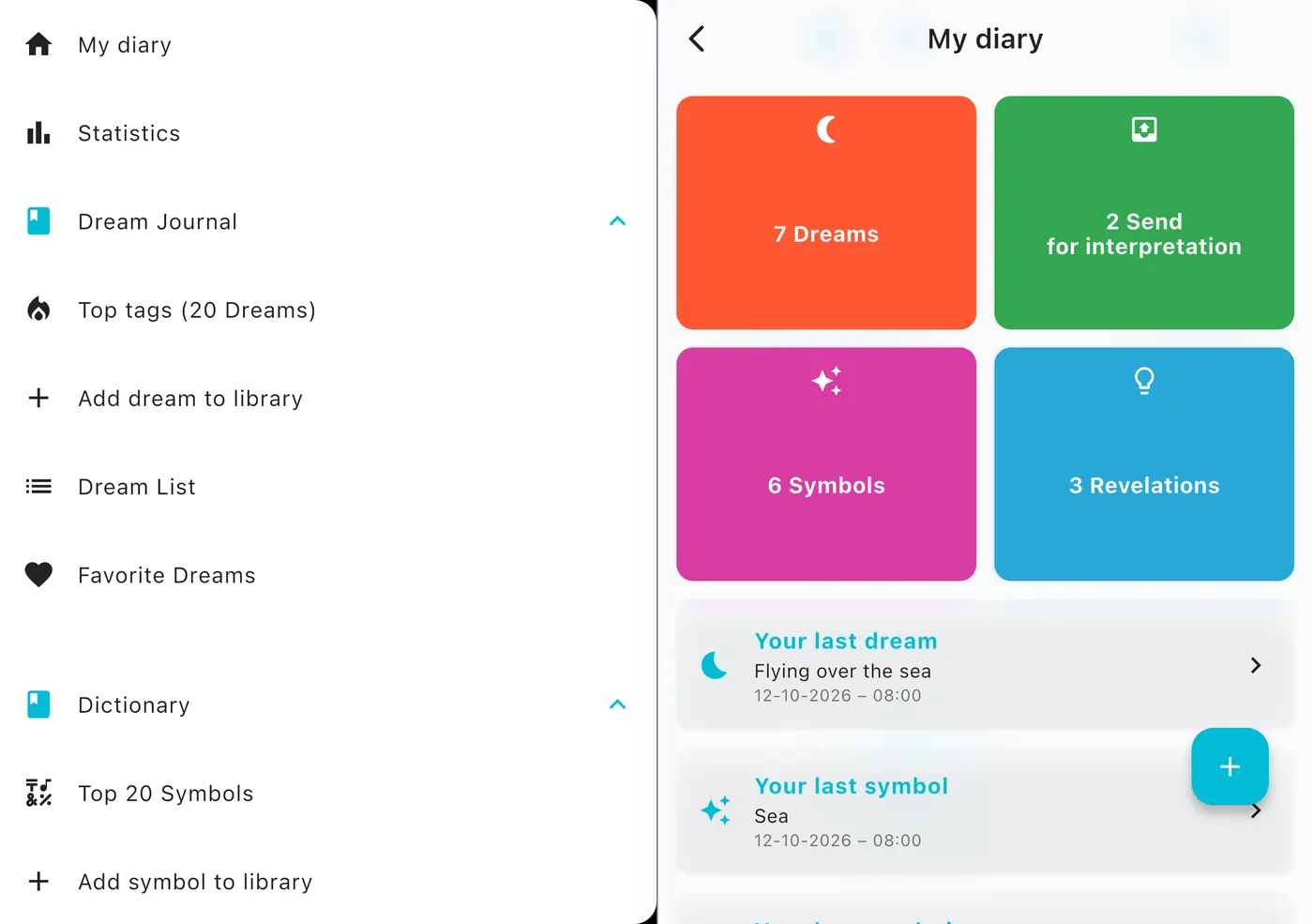 DreamAI-Bildschirm auf einem Gerät – iPhone Duo