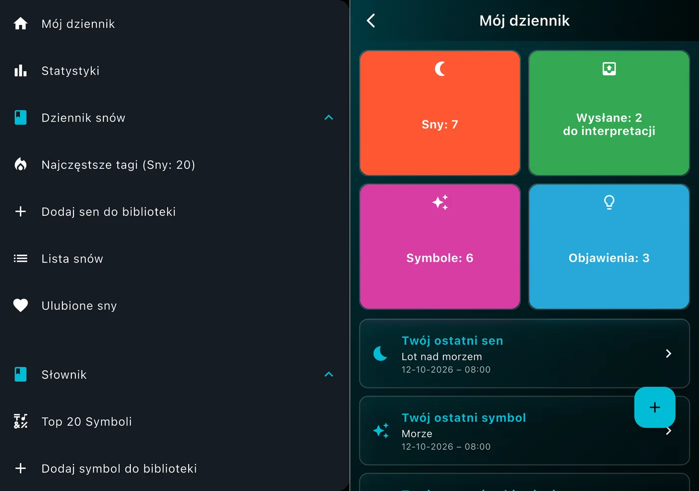 Ekran DreamAI na urządzeniu – iPhone Duo