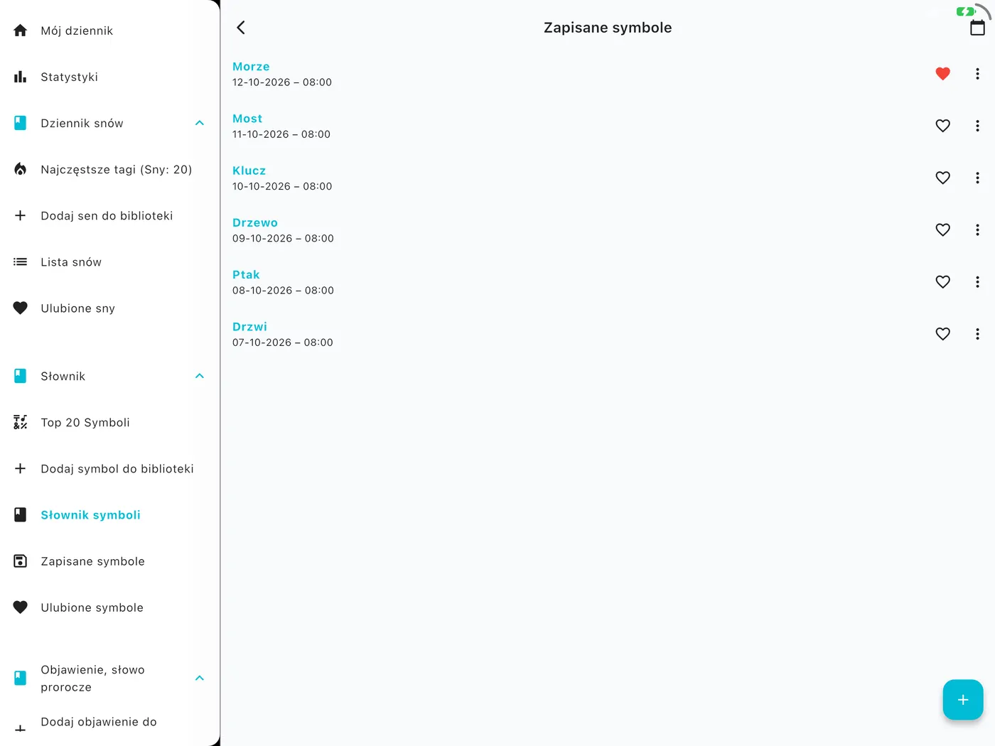 Ekran DreamAI na urządzeniu – iPad poziomo