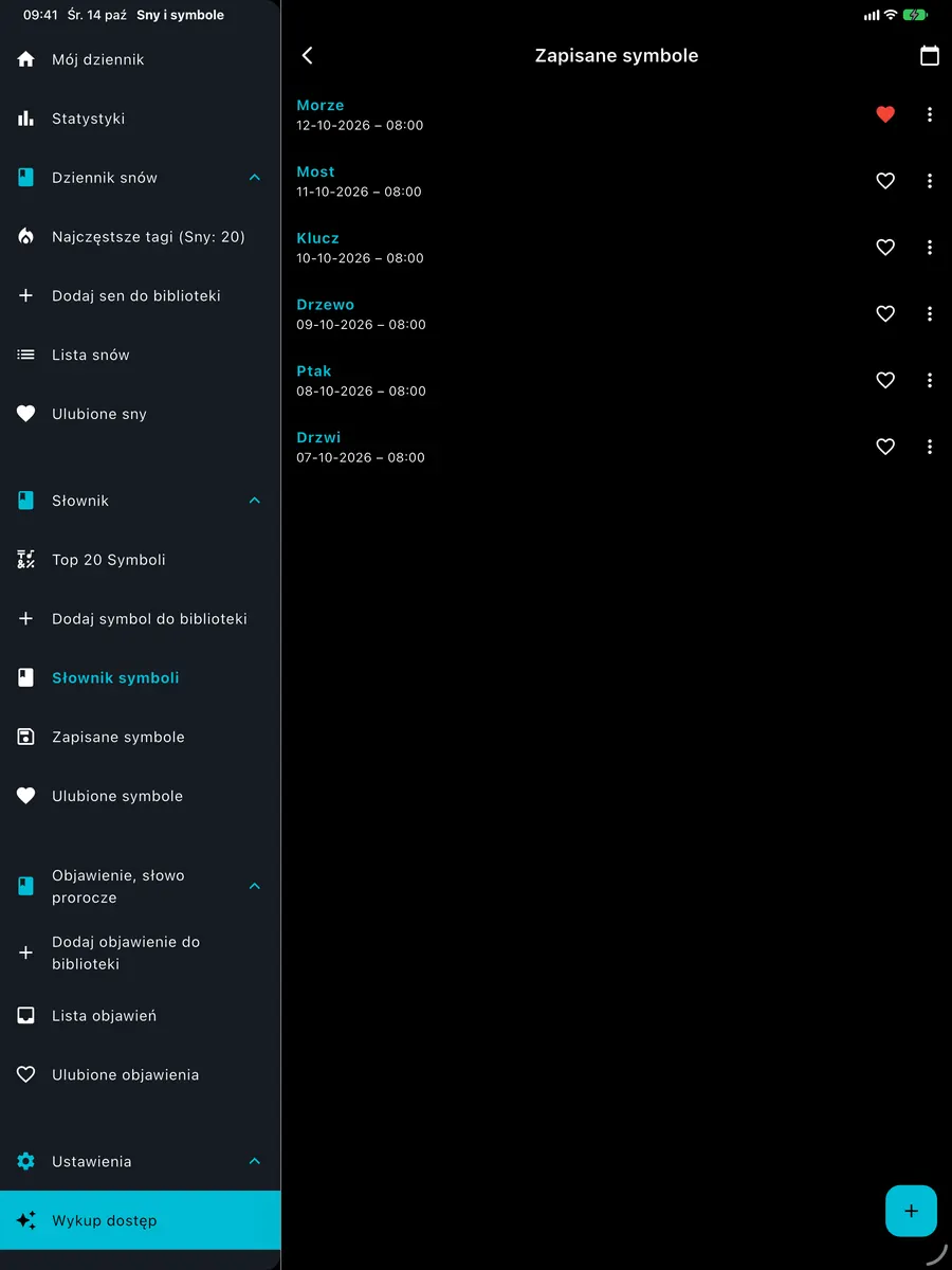 Ekran DreamAI na urządzeniu – iPad pionowo