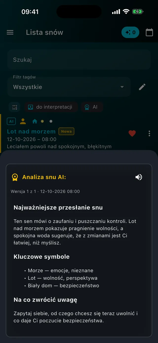 Analiza snu AI